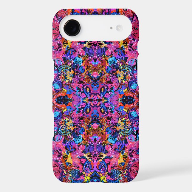 Cute colourful abstract floral patterns (Back)