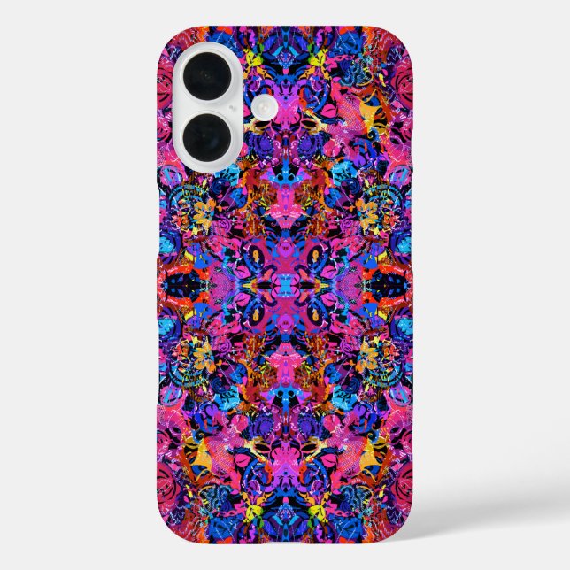 Cute colourful abstract floral patterns Case-Mate iPhone case (Back)
