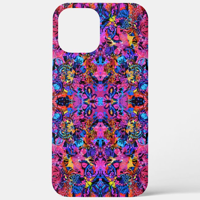 Cute colourful abstract floral patterns Case-Mate iPhone case (Back)