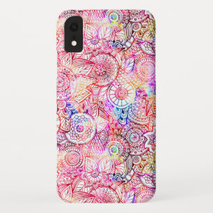 Cute colourful abstract flowers Case-Mate iPhone case