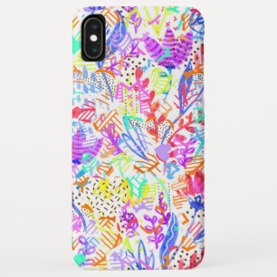 Cute colourful abstract flowers patterns Case-Mate iPhone case