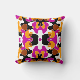 Cute colourful abstract fluid background design cushion
