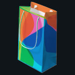Cute Colourful Abstract Geometric Rainbow  Small Gift Bag<br><div class="desc">Cute Colourful Abstract Geometric Rainbow Small Gift Bag</div>