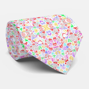 Cute colourful abstract hearts tie