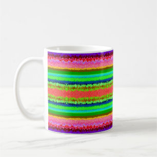 Cute colourful abstract lines coffee mug