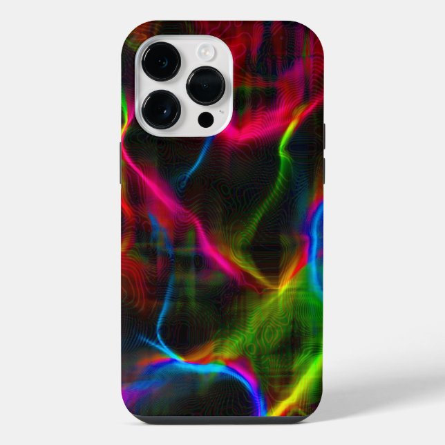 Cute colourful abstract lines  iPhone case (Back)