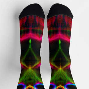 Cute colourful abstract lines  socks