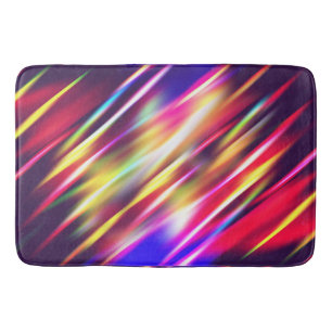 Cute colourful abstract lines throw pillow iPhone  Bath Mat