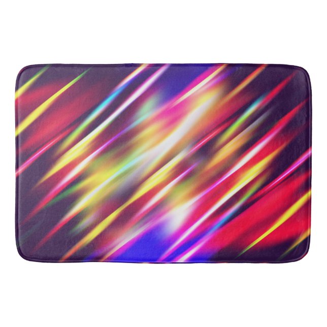Cute colourful abstract lines throw pillow iPhone  Bath Mat (Front)