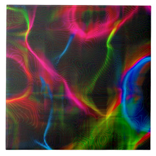 Cute colourful abstract lines tile