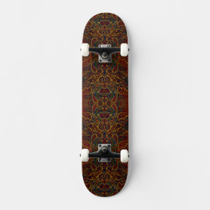 Cute colourful abstract marble skateboard