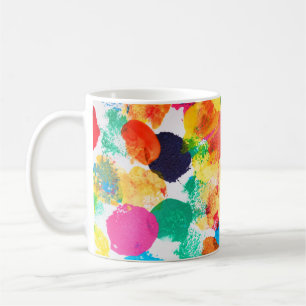 Cute colourful abstract painting coffee mug