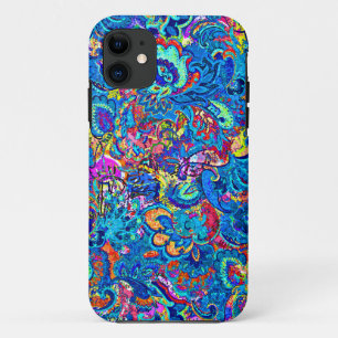 Cute colourful abstract painting flowers Case-Mate iPhone case