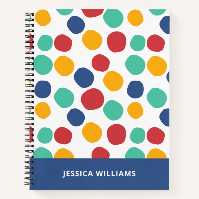 Cute Colourful Abstract Pattern  Notebook (Front)