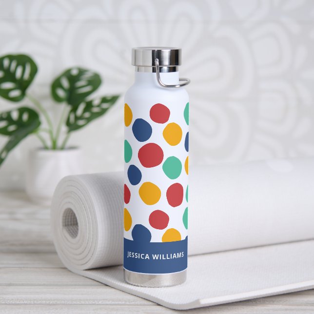Cute Colourful Abstract Pattern  Water Bottle (Yoga)