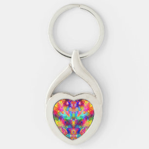 Cute colourful abstract phantom key ring
