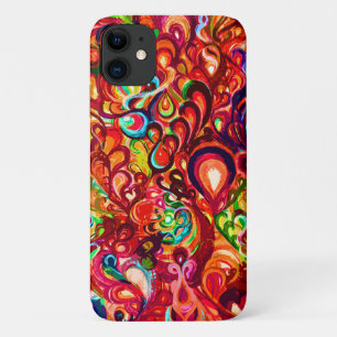 Cute colourful abstract swirl paint Case-Mate iPhone case
