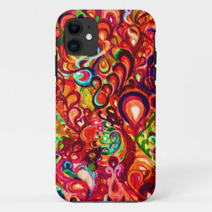 Cute colourful abstract swirl paint Case-Mate iPhone case