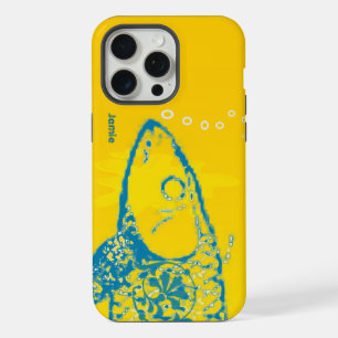 Cute Colourful Aqua and Yellow Fish iPhone 15 Pro Max Case