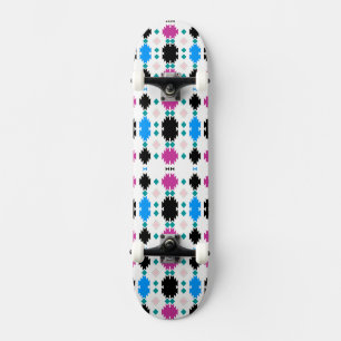 Cute colourful aztec pattern skateboard