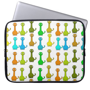 Cute Colourful Baby Dinosaurs design Laptop Sleeve