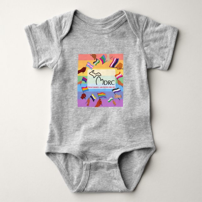 Cute Colourful Baby One Piece Baby Bodysuit (Front)