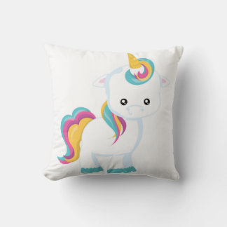 Cute Colourful Baby Unicorn Cushion