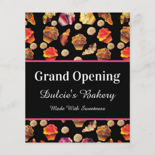 Cute Colourful Bakery, Chef, Caterer, Pastry Maker Flyer