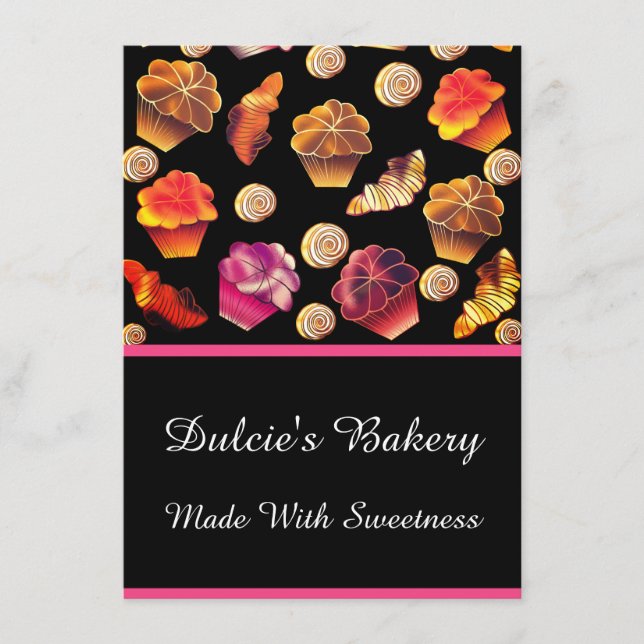 Cute Colourful Bakery, Chef, Caterer, Pastry Maker Menu (Front)