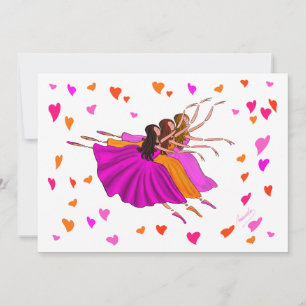 Cute Colourful Ballerinas Dancing and Jumping