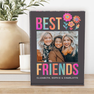 Cute Colourful Best Friends  Photo Block