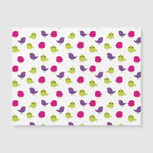 Cute colourful birds  (Front)