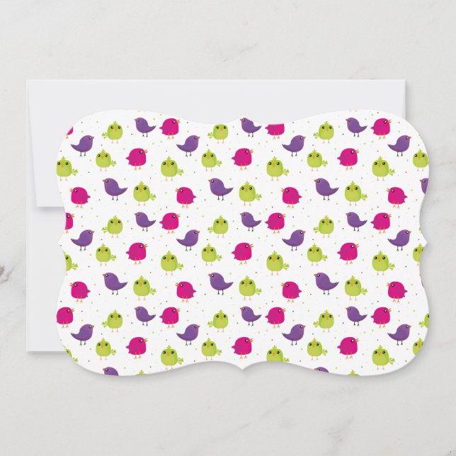 Cute colourful birds   (Front)