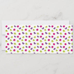 Cute colourful birds  announcement