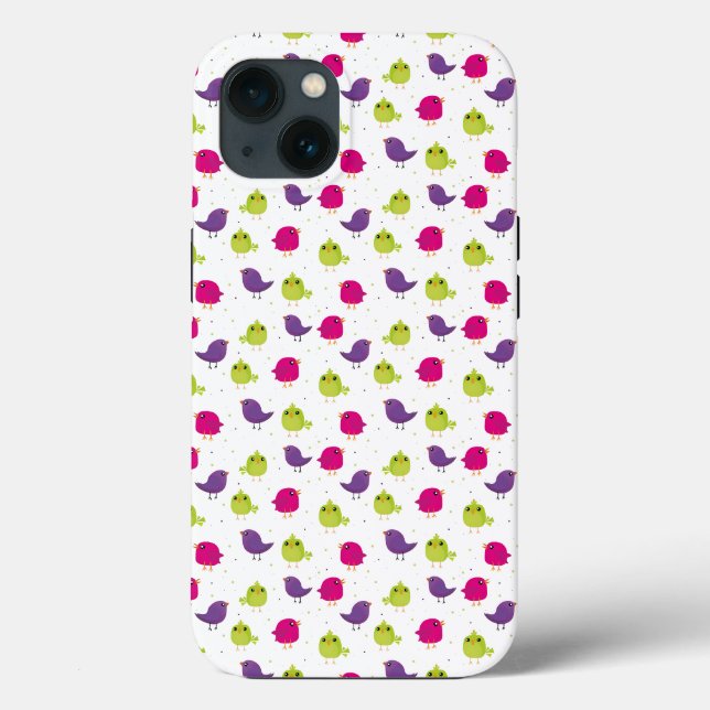Cute colourful birds  Case-Mate iPhone case (Back)