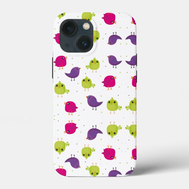 Cute colourful birds   Case-Mate iPhone case (Back)