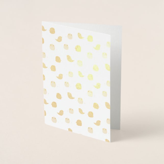Cute colourful birds   foil card (Front)