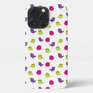 Cute colourful birds   iPhone 13 pro case