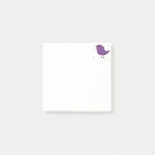Cute colourful birds  post-it notes