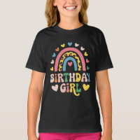 cute colourful birthday girl rainbow
