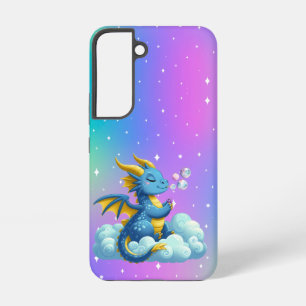 Cute colourful bubble Dragon Samsung Galaxy Case