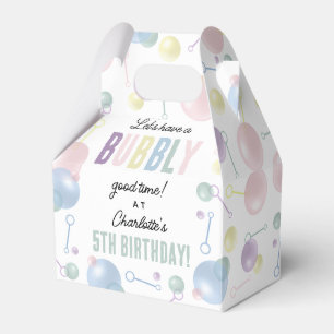 Cute Colourful Bubble Kids Birthday Party Favour Box