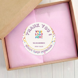 Cute colourful Business Thank you Sticker