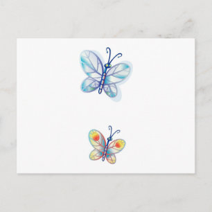 Cute Colourful Butterflies Postcard