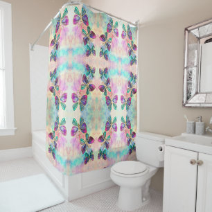 Cute Colourful Butterflies - Shower Curtain