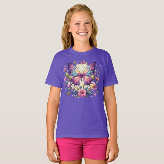 Cute, colourful butterfly  T-Shirt (Front Full)