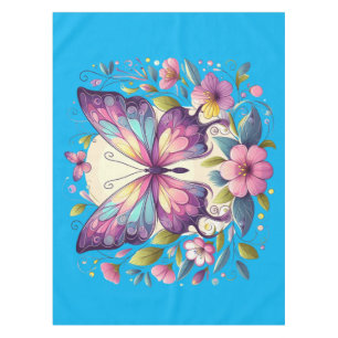 Cute, colourful butterfly  tablecloth