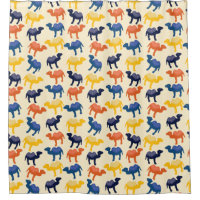 Cute Colourful Cartoon Camels Pattern
