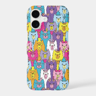 Cute Colourful Cartoon Cats