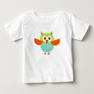 Cute colourful cartoon owl baby T-Shirt